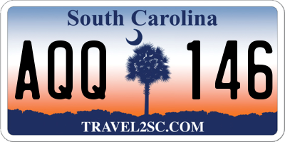 SC license plate AQQ146