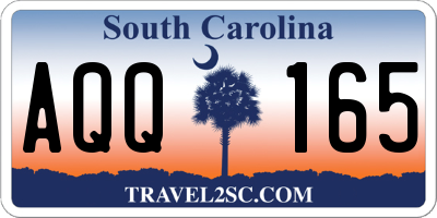 SC license plate AQQ165