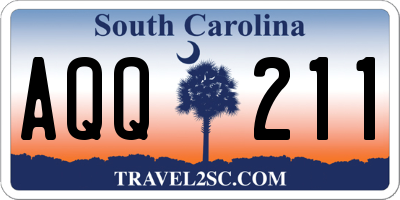 SC license plate AQQ211