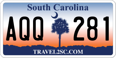 SC license plate AQQ281