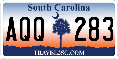 SC license plate AQQ283