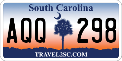 SC license plate AQQ298