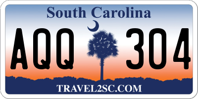 SC license plate AQQ304