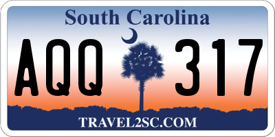 SC license plate AQQ317