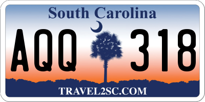 SC license plate AQQ318
