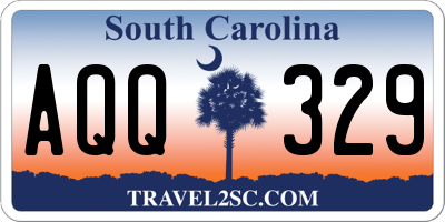 SC license plate AQQ329
