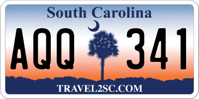 SC license plate AQQ341