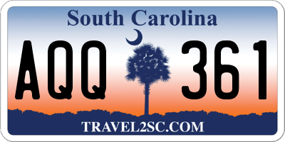 SC license plate AQQ361