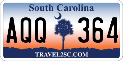 SC license plate AQQ364