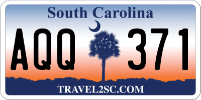 SC license plate AQQ371