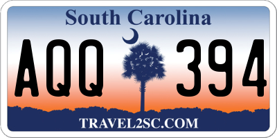 SC license plate AQQ394