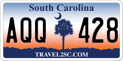 SC license plate AQQ428