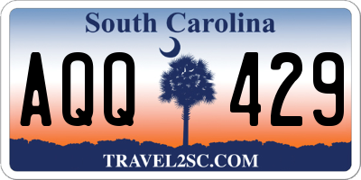 SC license plate AQQ429