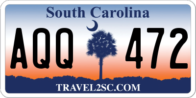 SC license plate AQQ472