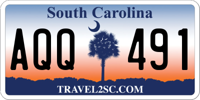 SC license plate AQQ491