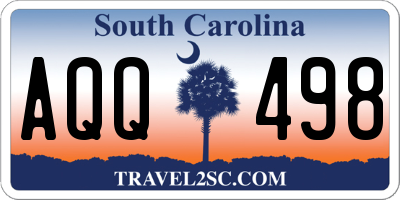 SC license plate AQQ498
