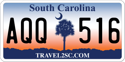 SC license plate AQQ516