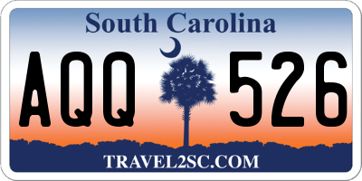 SC license plate AQQ526