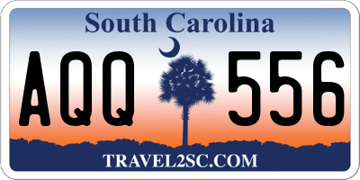 SC license plate AQQ556