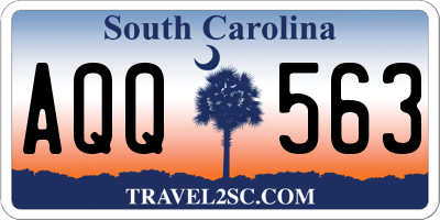 SC license plate AQQ563