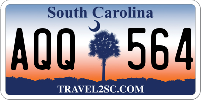 SC license plate AQQ564