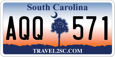 SC license plate AQQ571
