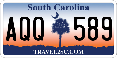 SC license plate AQQ589
