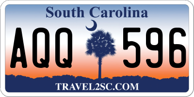 SC license plate AQQ596