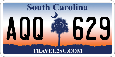 SC license plate AQQ629