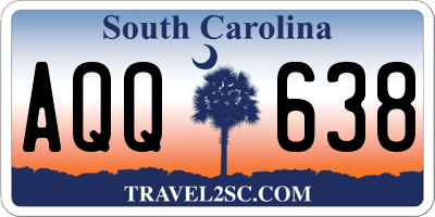 SC license plate AQQ638