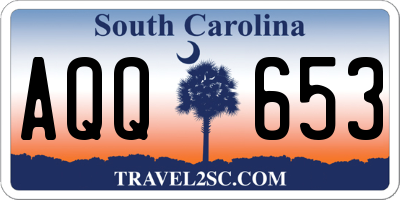 SC license plate AQQ653