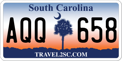 SC license plate AQQ658