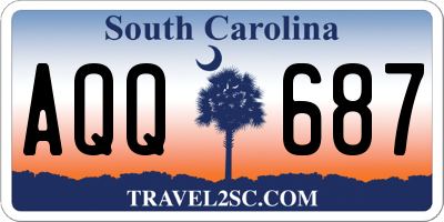 SC license plate AQQ687