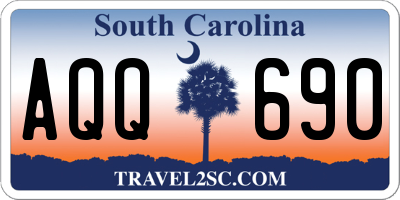 SC license plate AQQ690