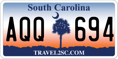 SC license plate AQQ694