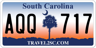 SC license plate AQQ717