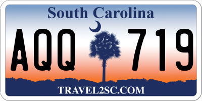 SC license plate AQQ719