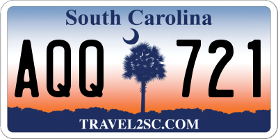 SC license plate AQQ721