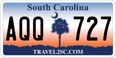SC license plate AQQ727