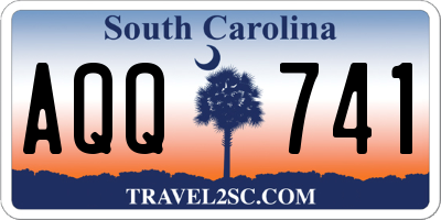 SC license plate AQQ741