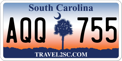 SC license plate AQQ755