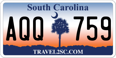 SC license plate AQQ759