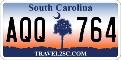 SC license plate AQQ764