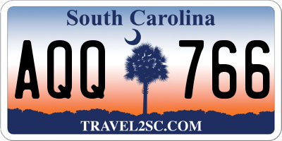 SC license plate AQQ766
