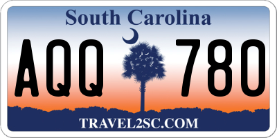 SC license plate AQQ780