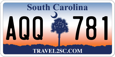 SC license plate AQQ781