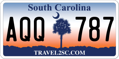 SC license plate AQQ787