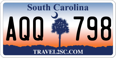 SC license plate AQQ798