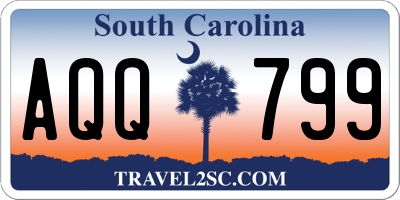 SC license plate AQQ799
