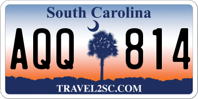 SC license plate AQQ814